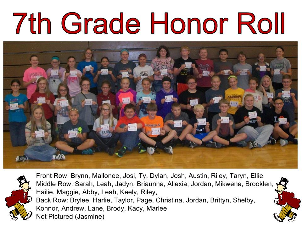 Junior High Honor Roll Fairbury Public Schools